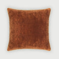 Glow Burnt Orange Velvet Cushion Cover