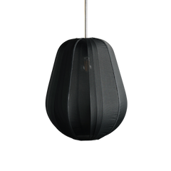 Premium georgette (lightweight, sheer fabric in black ) pendant hanging lamp