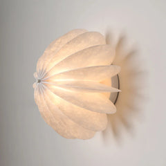 Side look, Daisy Wall light in layered petals unique design with ambient lighting