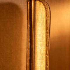 Close view of Qandil Wall Lamp made of brass and iron rod