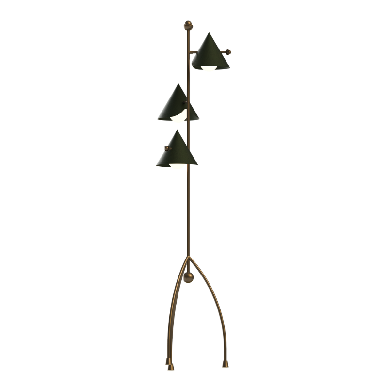 Paan Floor Lamp side profile highlighting its silhouette
