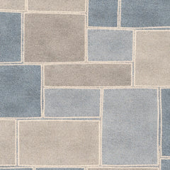 Pattern of blue and gray tiles