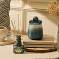 Cosmic Set - Lid Jar Candle (M) & Diffuser - Dusk - Balmy Bergamot - Set of 2