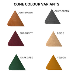 Paan Floor Lamp different colour variants shown for the Cone
