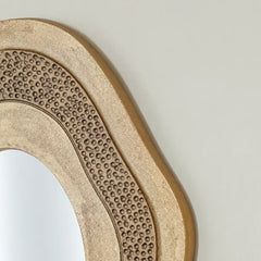Osric Wall Mirror with tiered wave-like frame