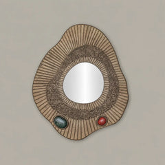 Rivel Wall Mirror with antique brass frame