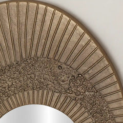 Rivel Wall Mirror with textured metal frame