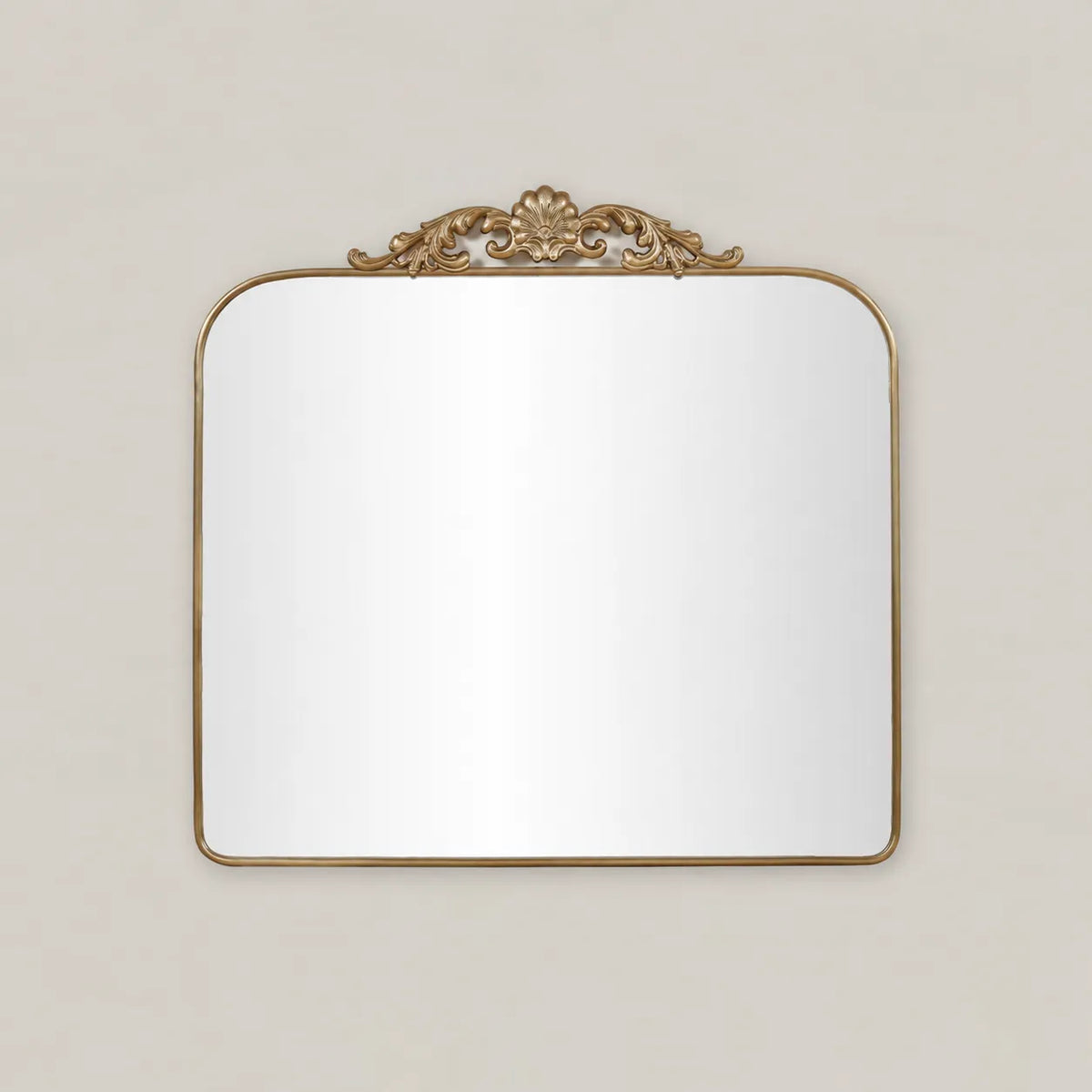 Marcel Mirror with arched antique gold frame