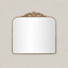 Marcel Mirror with arched antique gold frame