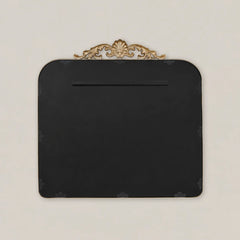 Marcel Mirror in antique brass-finished metal