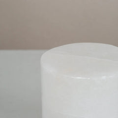 close up of Midas Cylindrical Short Table Lamp, compact size