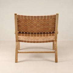 Hermes Lounge Chair in oak and leather