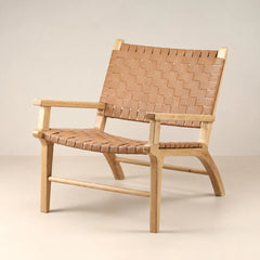 Hermes Lounge Chair by Aalaya in natural oak