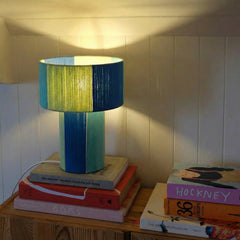 Colour Story 500, a colorful lampshade with blue stripes