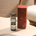 Coil Glass Carafe and set of 2 Glasses