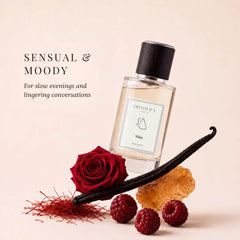 Vibe - Sensual & Moody Perfume Room Spray - Upright Glass Bottle with Red Rose, Vanilla Bean, Saffron & Raspberries