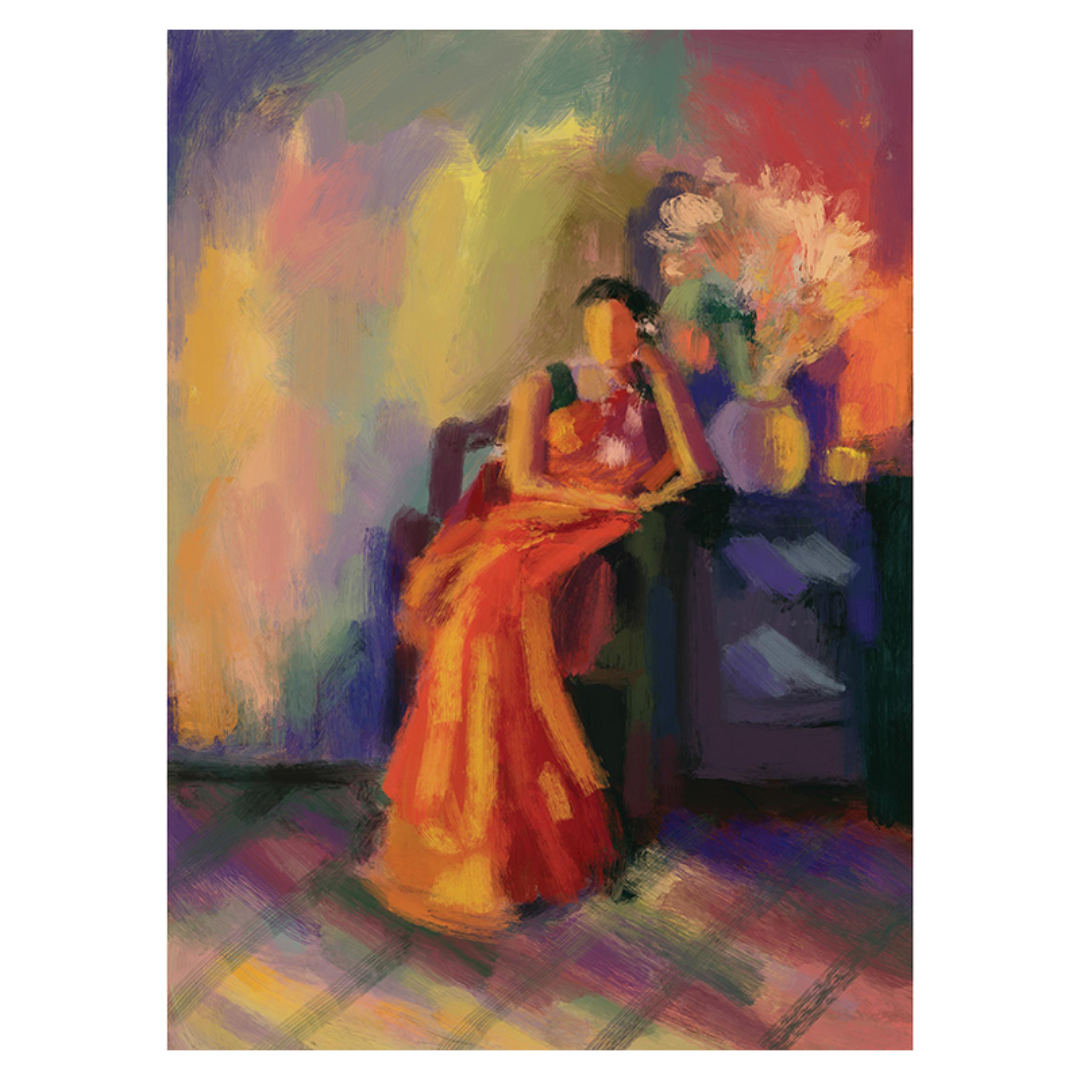 Indian female portraits in a fine art giclee print