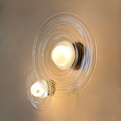 Modern wall lamp ripple texture stone for India-crafted homes