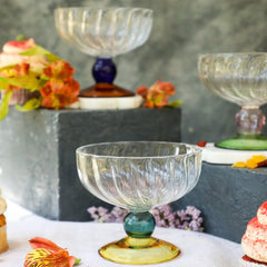 Close view of Rainbow Bowl Glassware