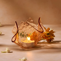 Crumpled votive - Peach