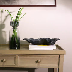 Decorative Kai organic bowl with textured design on edge
