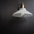Nordic Conical Glass Wall Sconce Frosted Shade