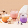 Crystal Energy U-Glass Candle - Set of 3