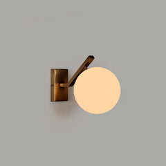 Unique style Molt wall lamp with a round glass shade and metal wall mounted fixture