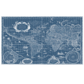 Blue Print World Map