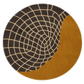 Round Woolen Handtufted Carpet _ Solflode