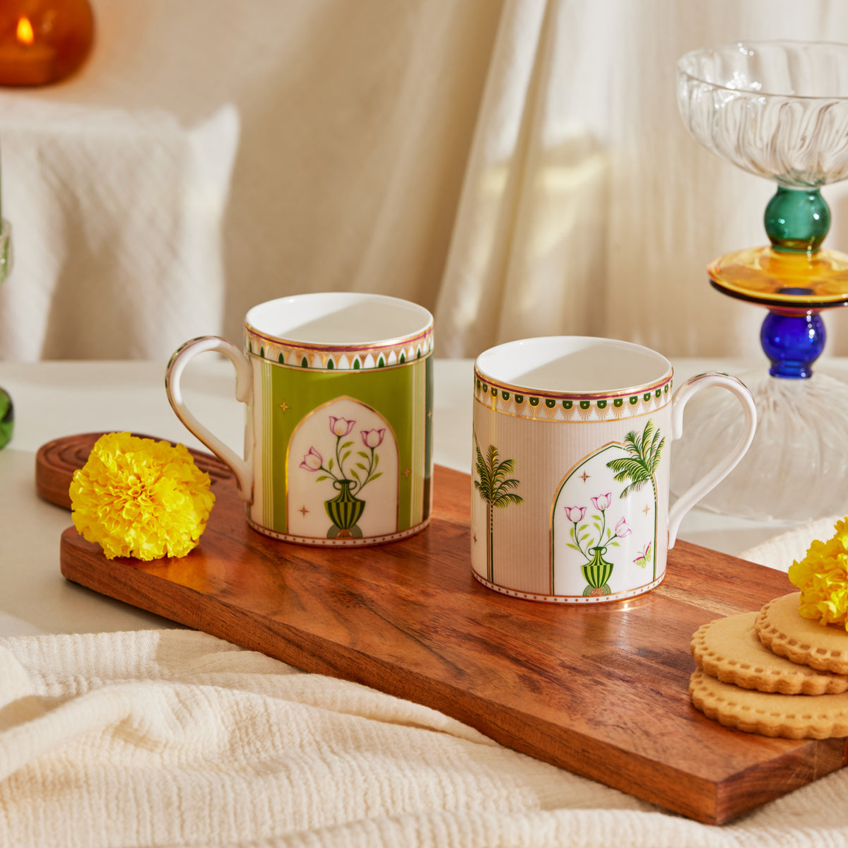 set of 2 Lady Mystique Coffee Mug Set