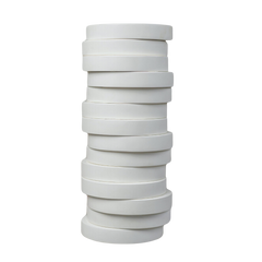 Unique white Yugen vase with multiple stack pieces in white