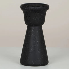 Decorative Statara Black Candle Holder (Set of 2), minimalist concrete candle holders