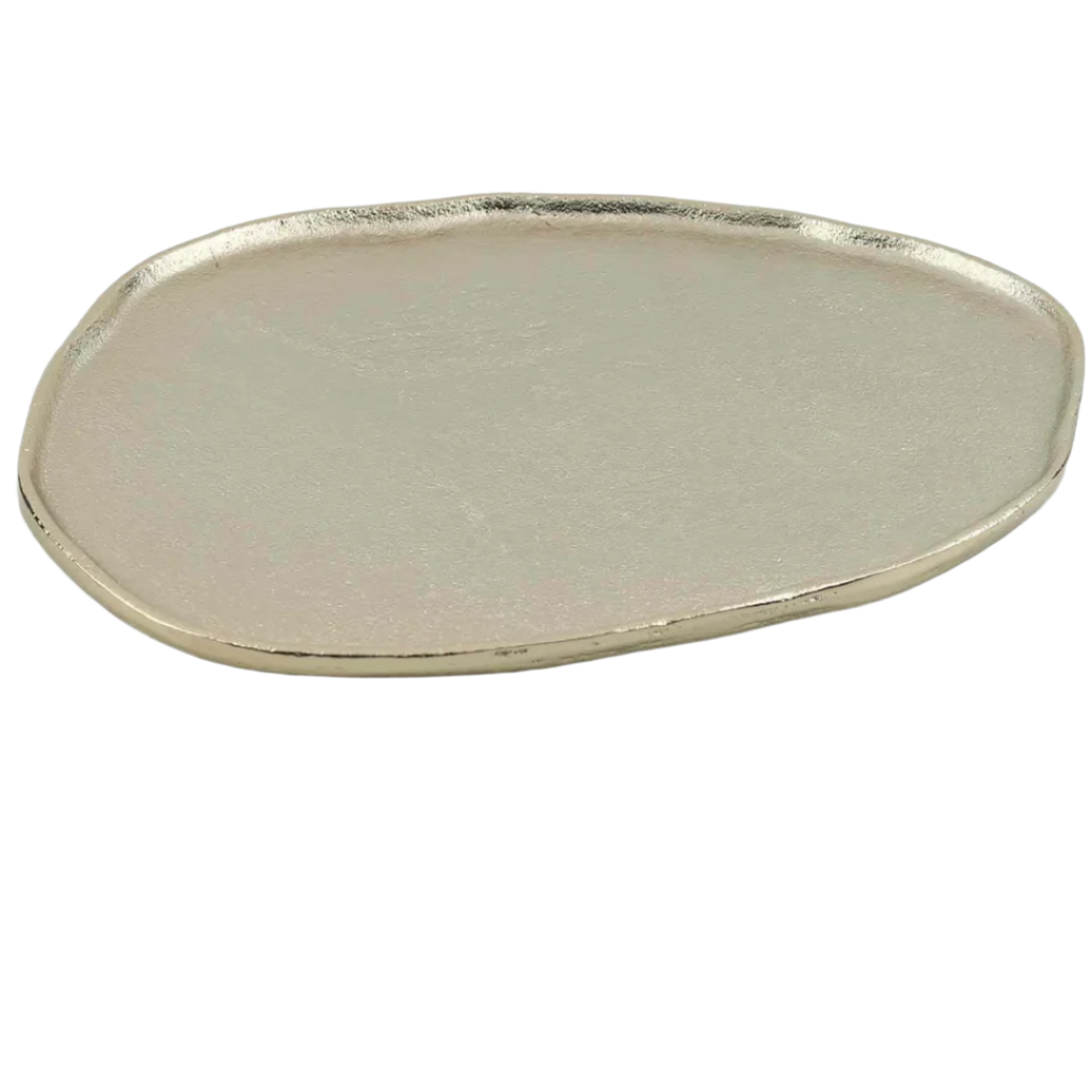 Beige ceramic tray