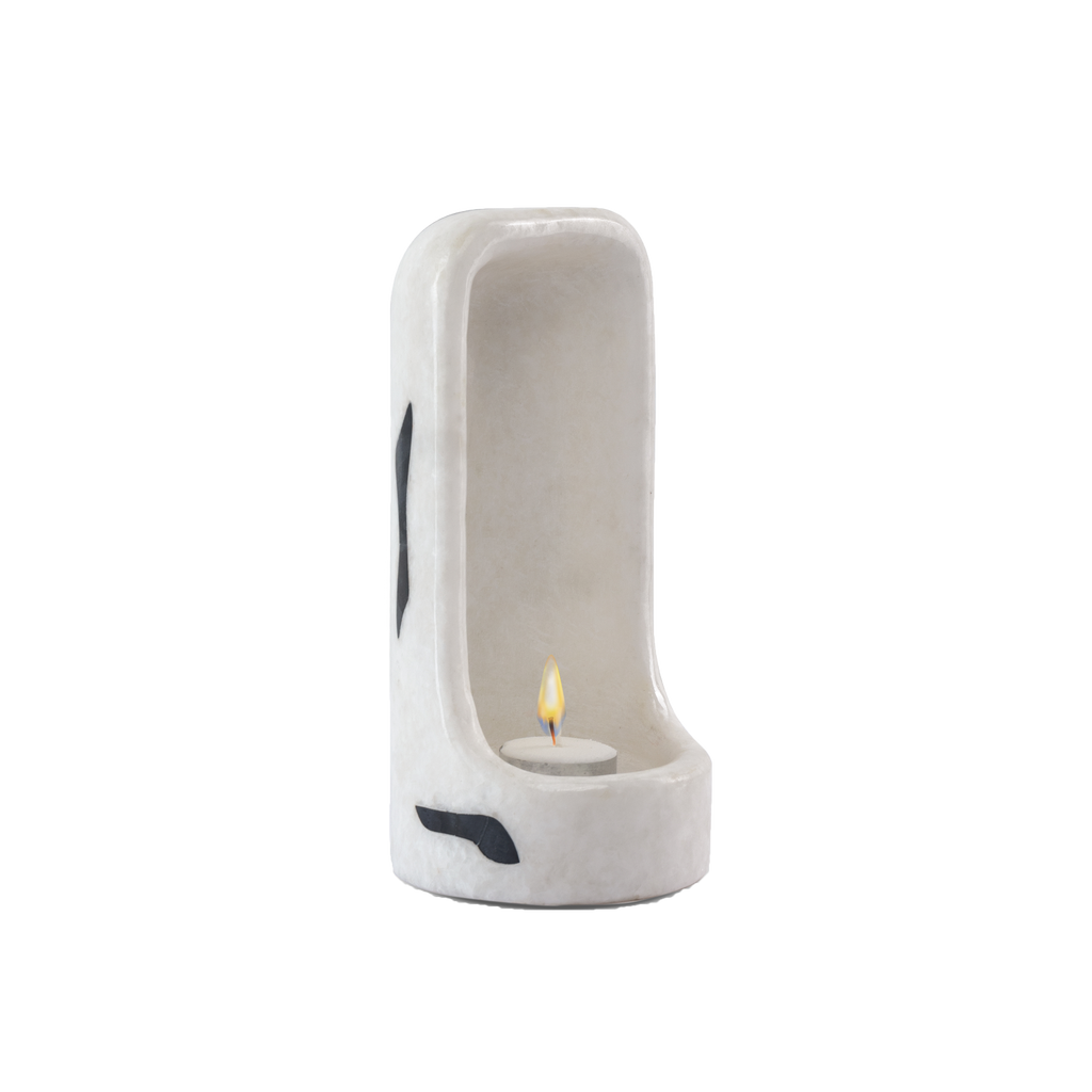 Premium Makrana Marble Tea Light at The Living Influence