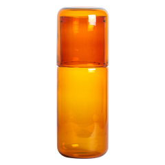 Amber Juliette glass bottle on a white background