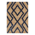 Hemp Handwoven Rug _ Wales Navy Blue