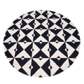 Wool Handwoven Dhurry_Round Star