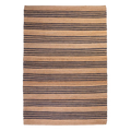 Hemp HandWoven Rug _ Stripe: Denim