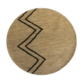 Hemp Handmade Round : Zig Zag