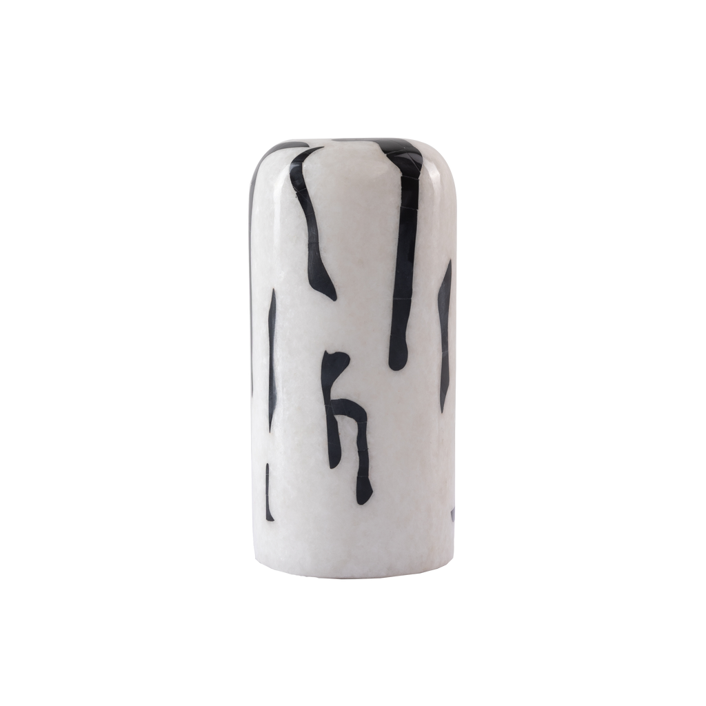 Black & White Marble Tea Light by Leviosa Design