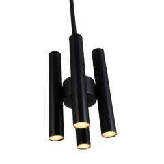 Close look of 4 Tube Pendant Light for modern living room