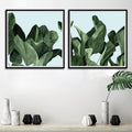 Celadon Palms Wall Art Set