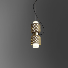 Metamorphosis Pendant Lamp with Natural matte black ceiling cap