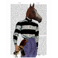 Horse Racing Jockey Portrait