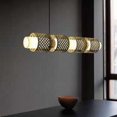 Metamorphosis Pendant Lamp hanging above coffee tables or seating area in living room