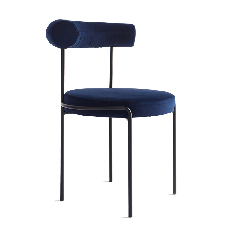 Shop Furniture \ Shop Chair \ Shop Seating \ Shop Dining chair \ Shop Office chair \ Shop Study Chair \ Blue chair \ Upholstered Seating \ Backrest chair