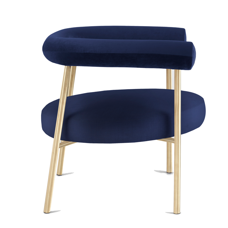 Shop Furniture \ Shop Chair \ Shop Seating \ Shop Dining chair \ Shop Office chair \ Shop Study Chair \ Blue chair \ Upholstered Seating \ Backrest chair