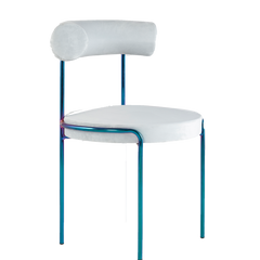 Shop Furniture \ Shop Chair \ Shop Seating \ Shop Dining chair \ Round Chair \ Shop Office chair \ Shop Study Chair \ White chair \ Upholstered Seating \ Backrest chair