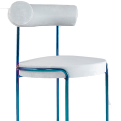 Shop Furniture \ Shop Chair \ Shop Seating \ Shop Dining chair \ Round Chair \ Shop Office chair \ Shop Study Chair \ White chair \ Upholstered Seating \ Backrest chair